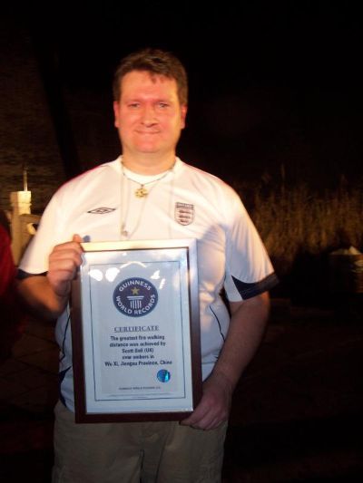 Scott Bell with GWR Certificate