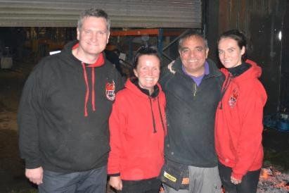 UK Firewalk team with Billy Burns