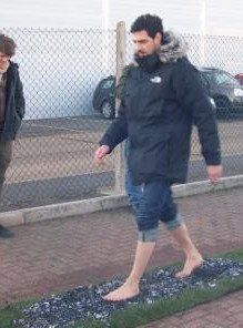 Alexis Conran walking on fire Alexis Conran walking on fire
