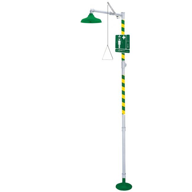 EU-8100 HAWS free-standing safety drench shower - overhead shower with bull rod.