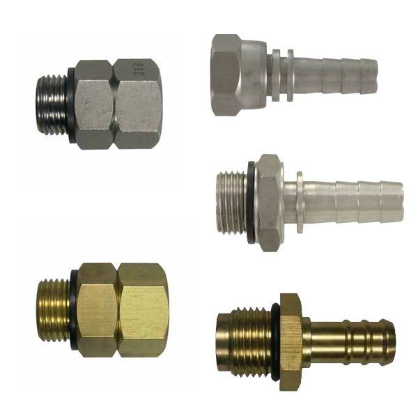 swivels and hose barbs for washdown spray guns & hoses