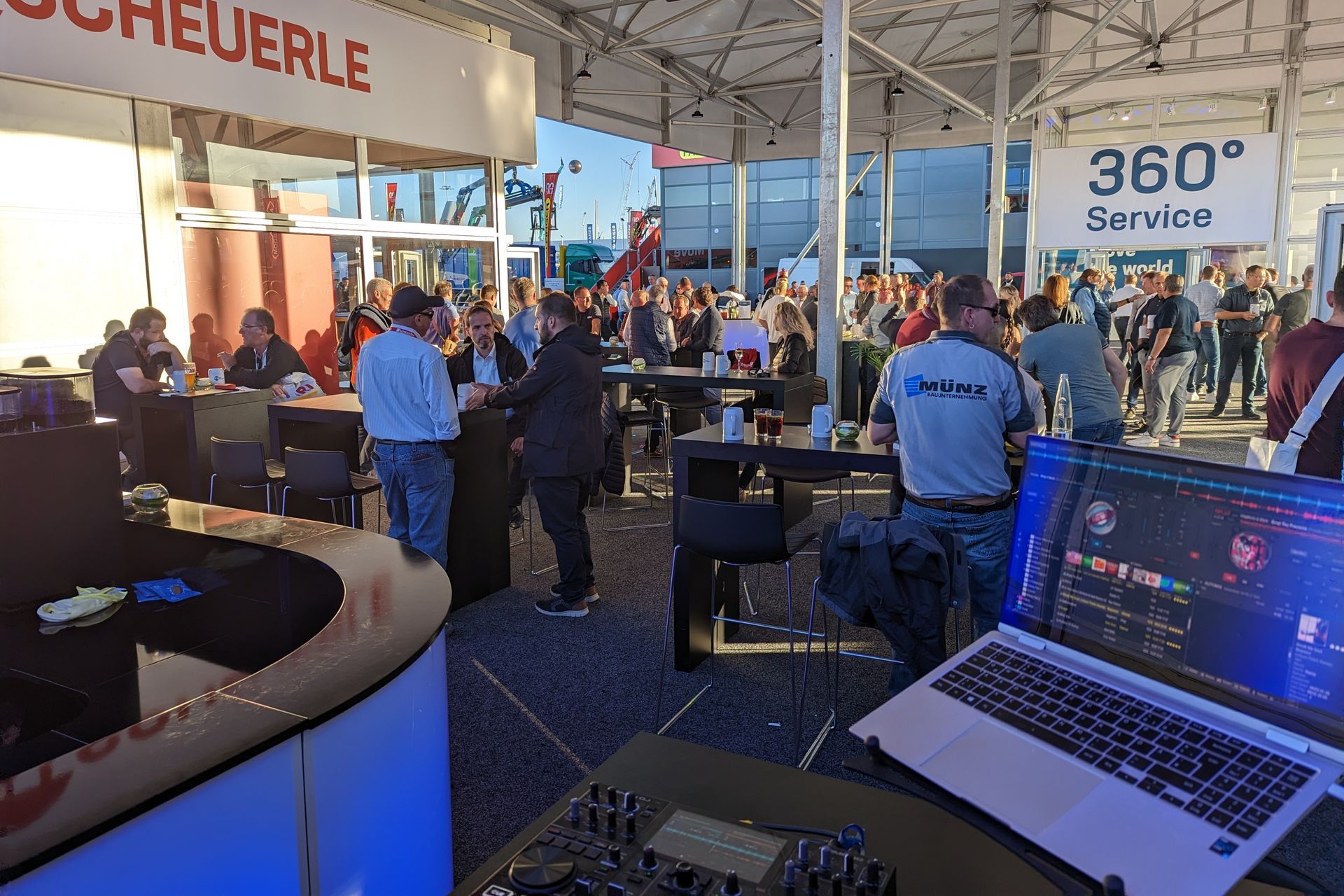 Messe DJ München für Scheuerle auf der Bauma