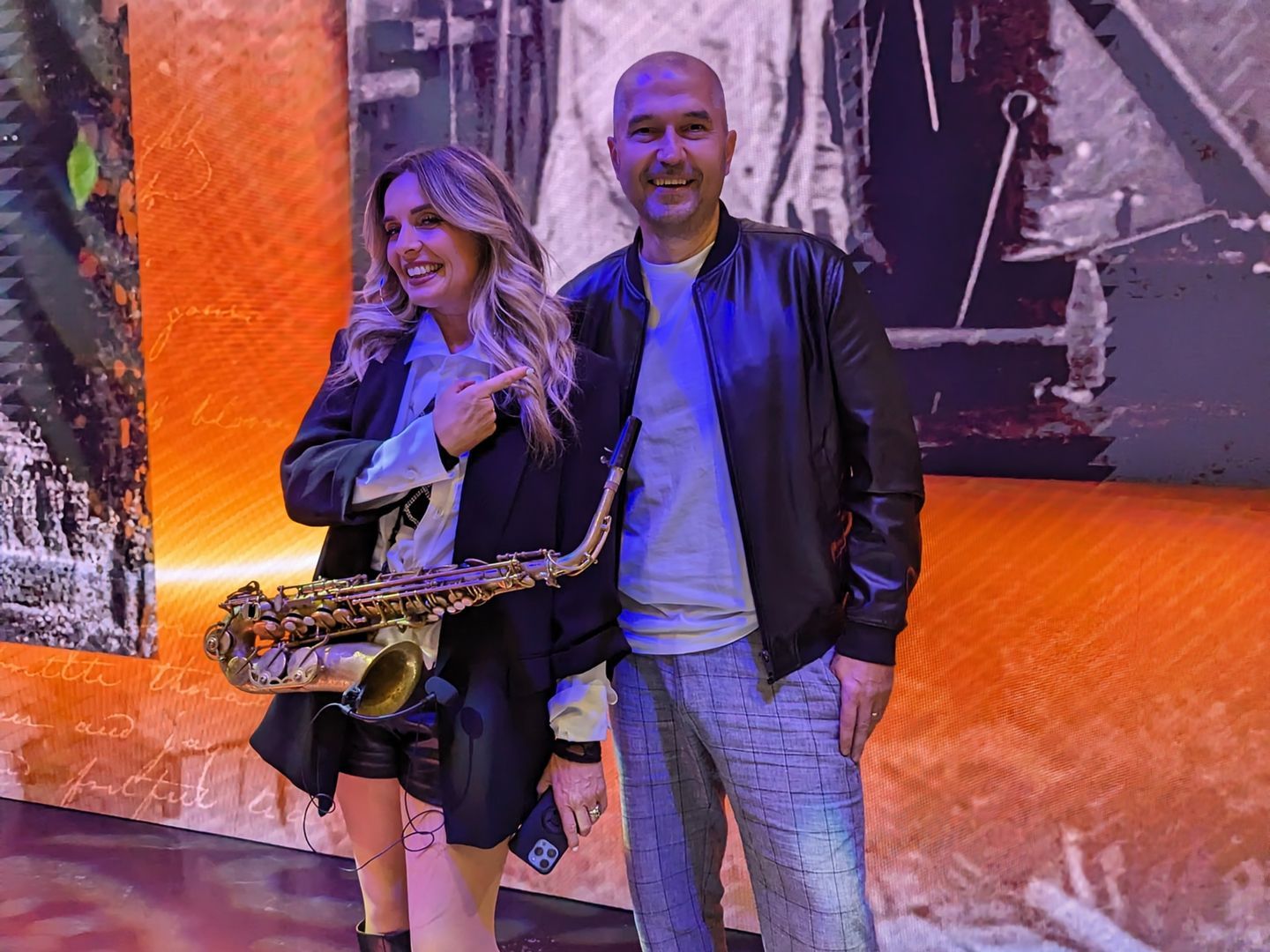 Messe DJ München mit Saxofon