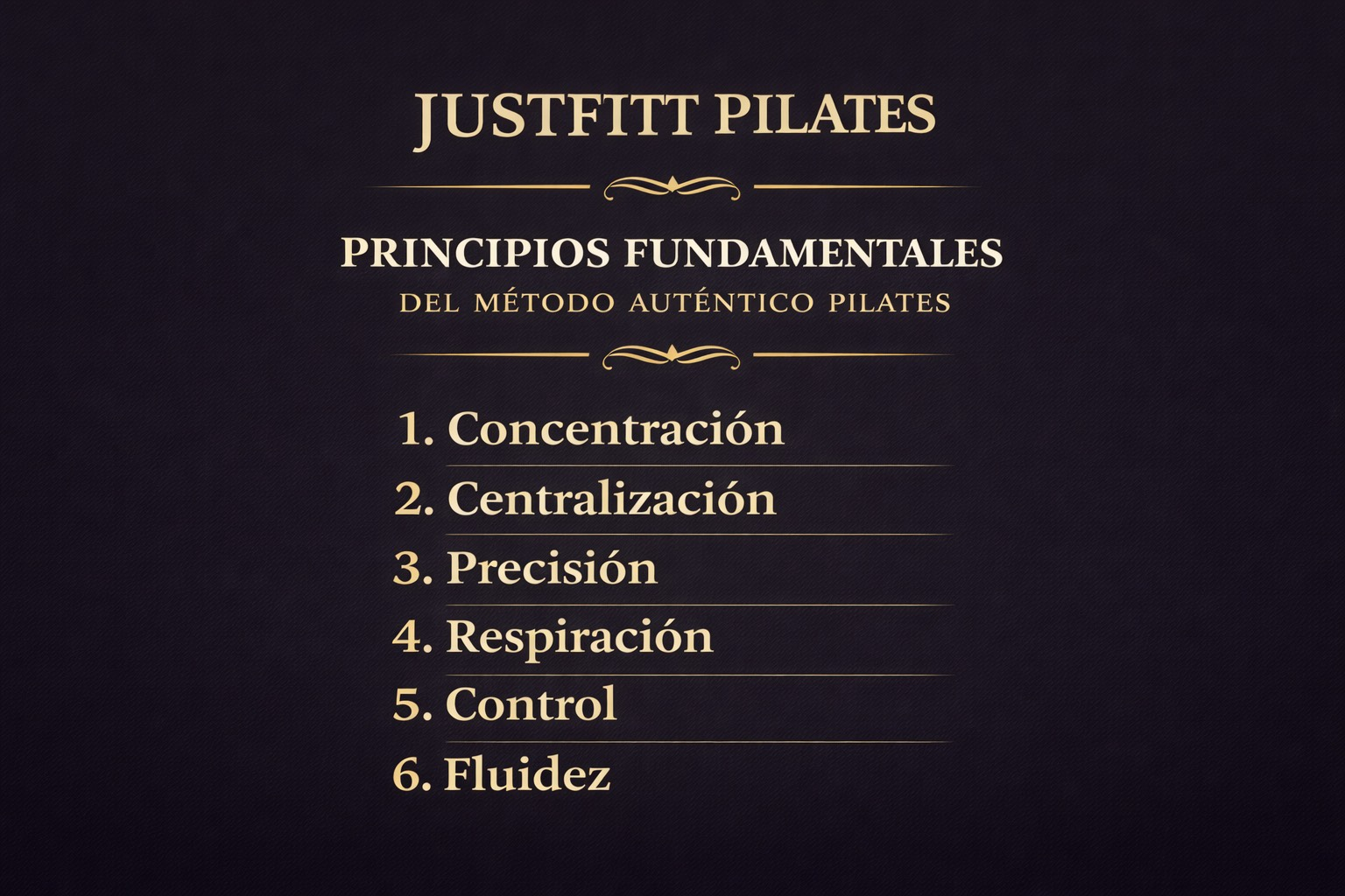 Principios del método Pilates