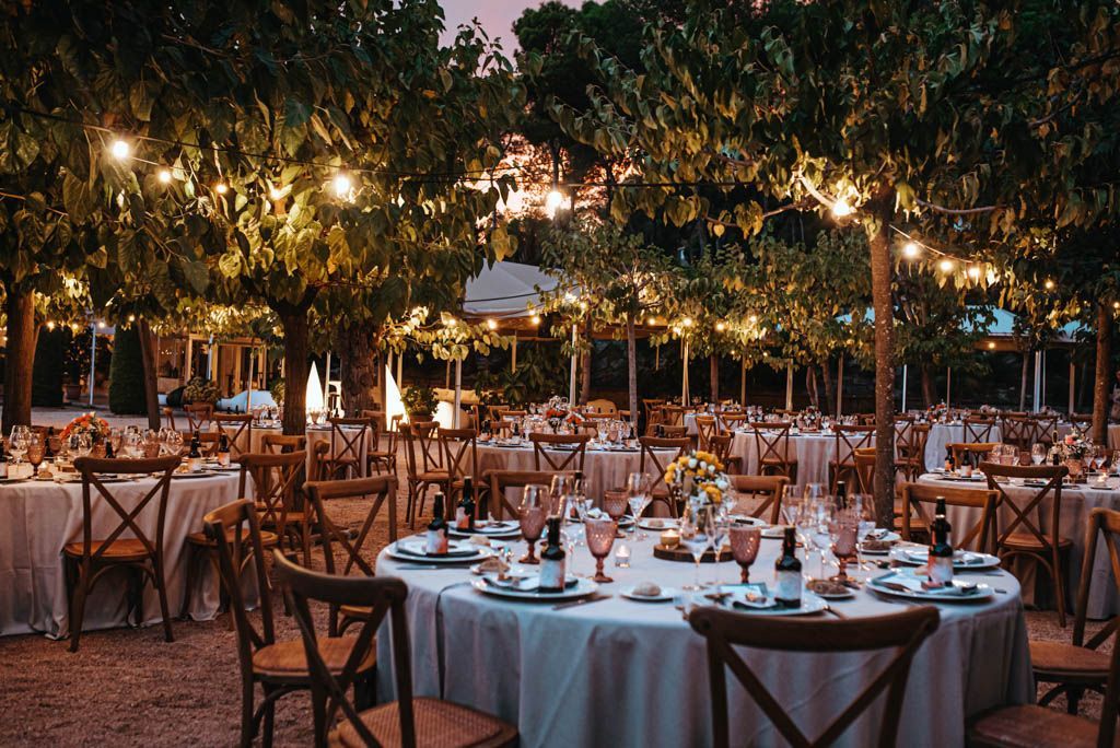 espacios exteriores para banquetes