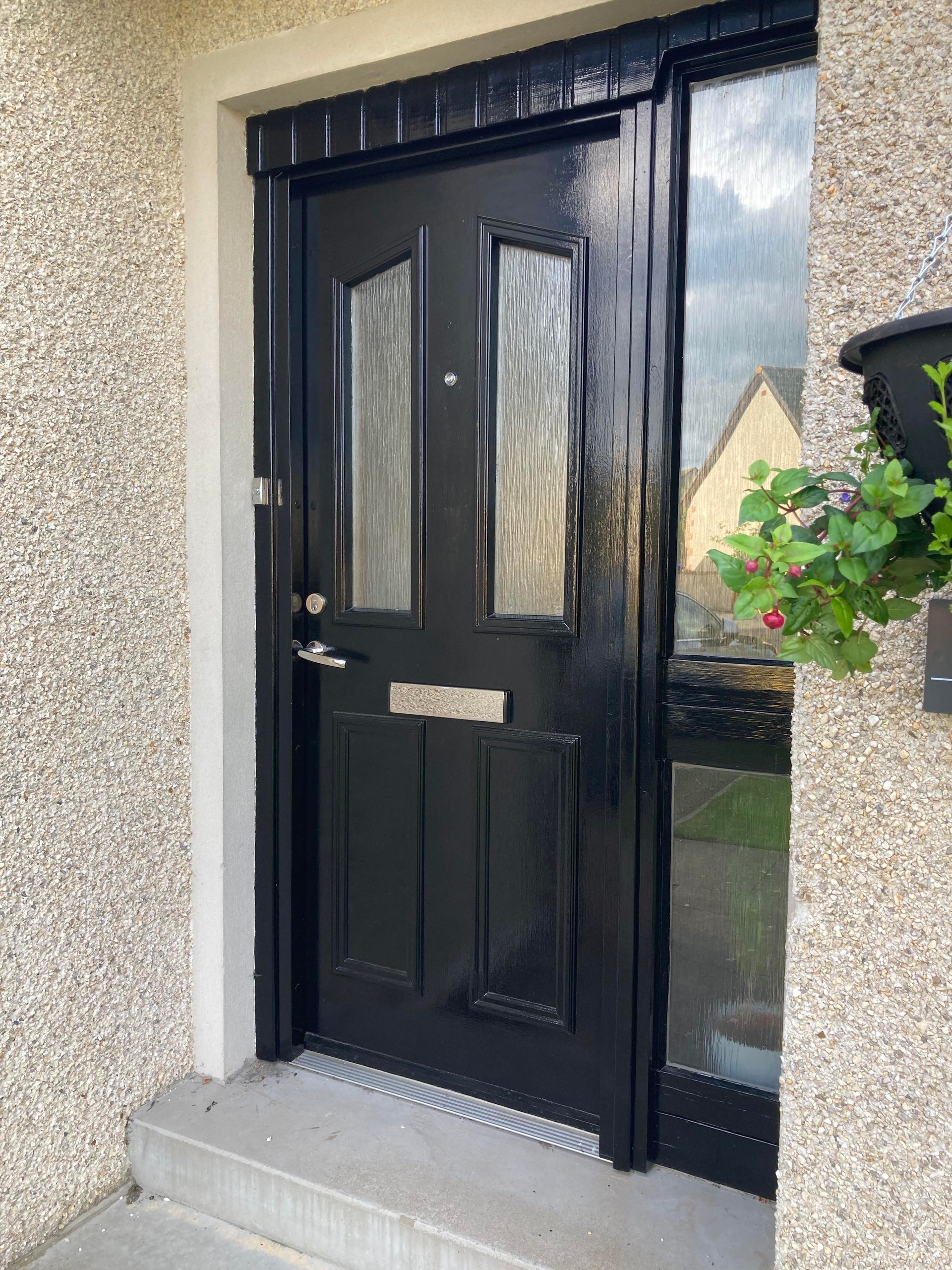 The beautiful result of our customer's hard work and great door furniture choice. The most stylish in the area!