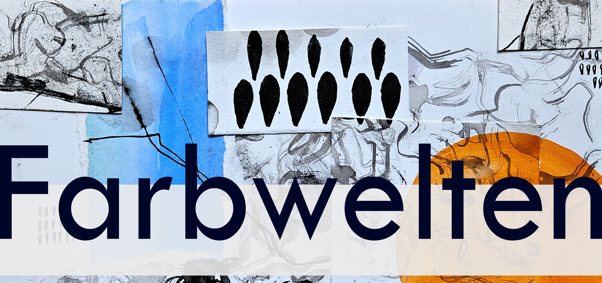 Tiefe Welten Flyer für die Ausstellung