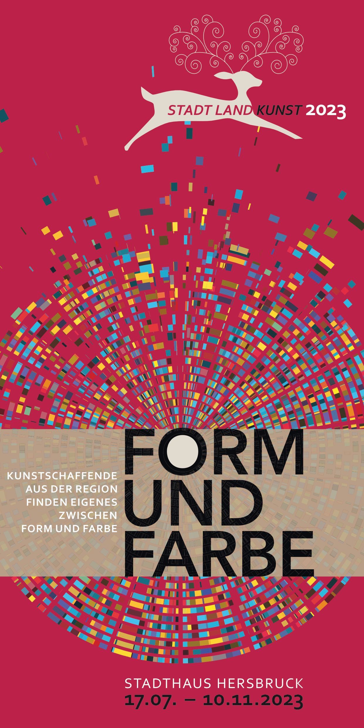 Form und Farbe Flyervorderseite der Ausstellung Form und Farbe