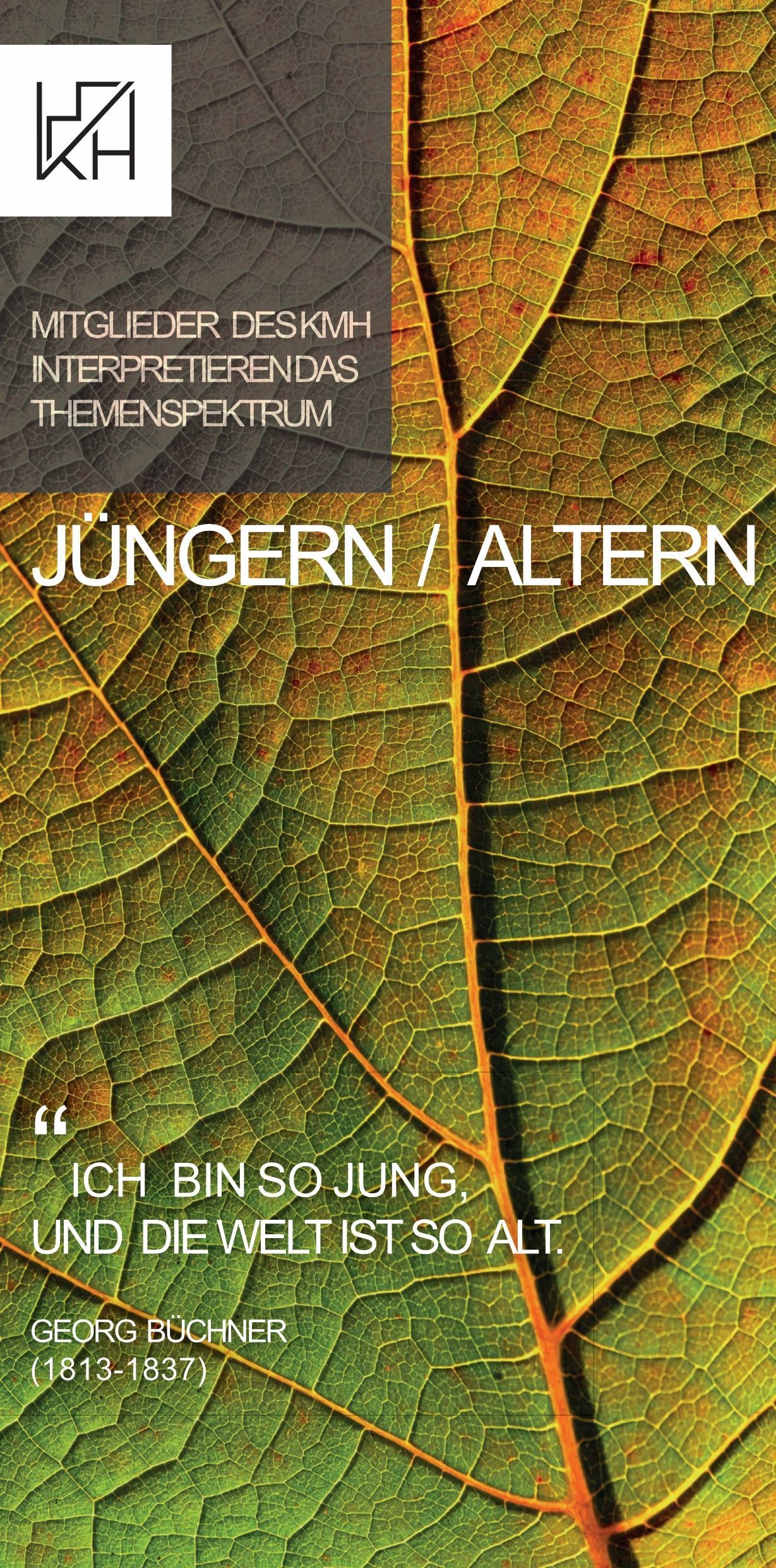 Tiefe Welten Flyer für die Ausstellung