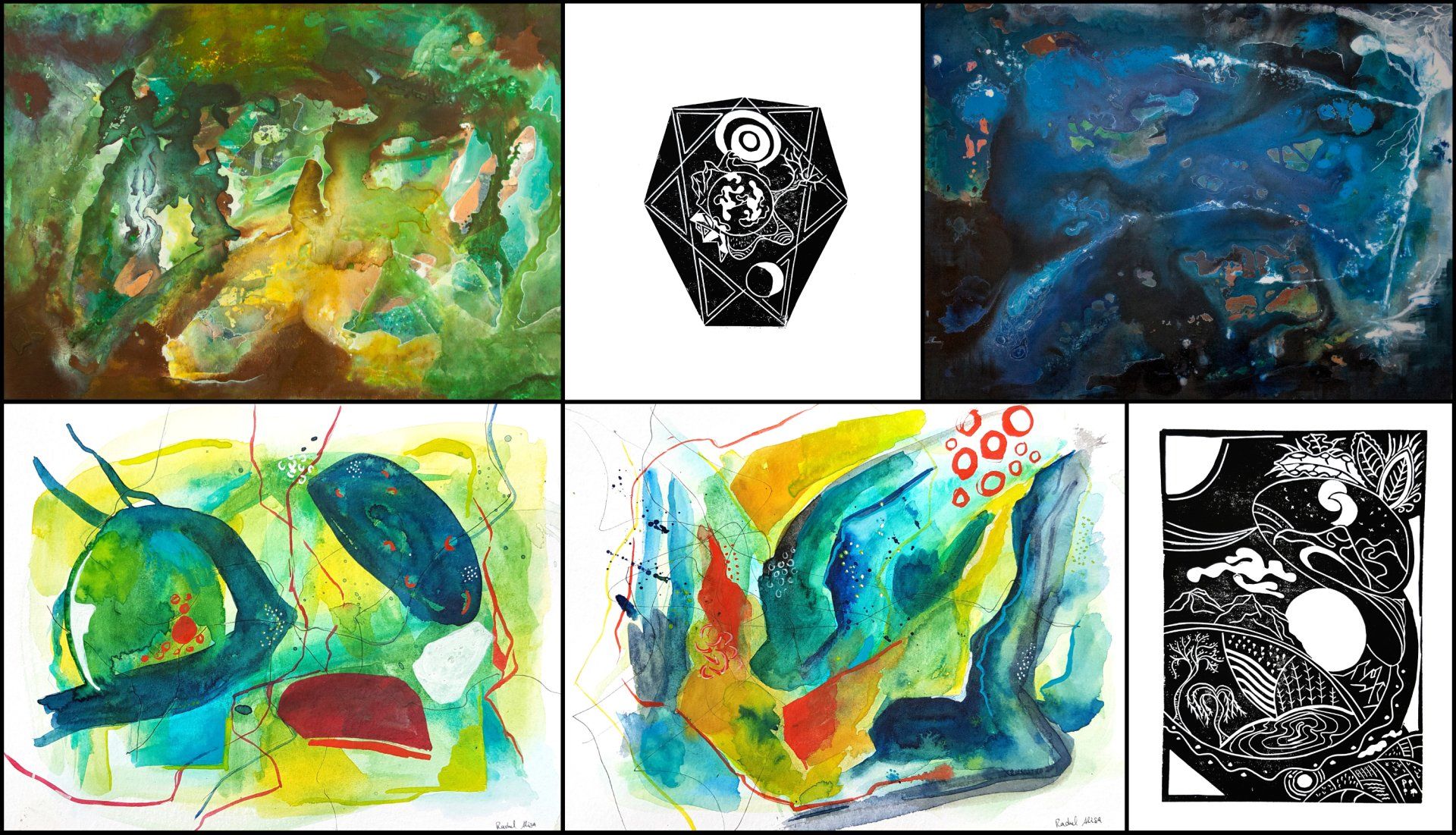 Rachel Alisa Versschiedenen Kunstwerke von Rachel Alisa