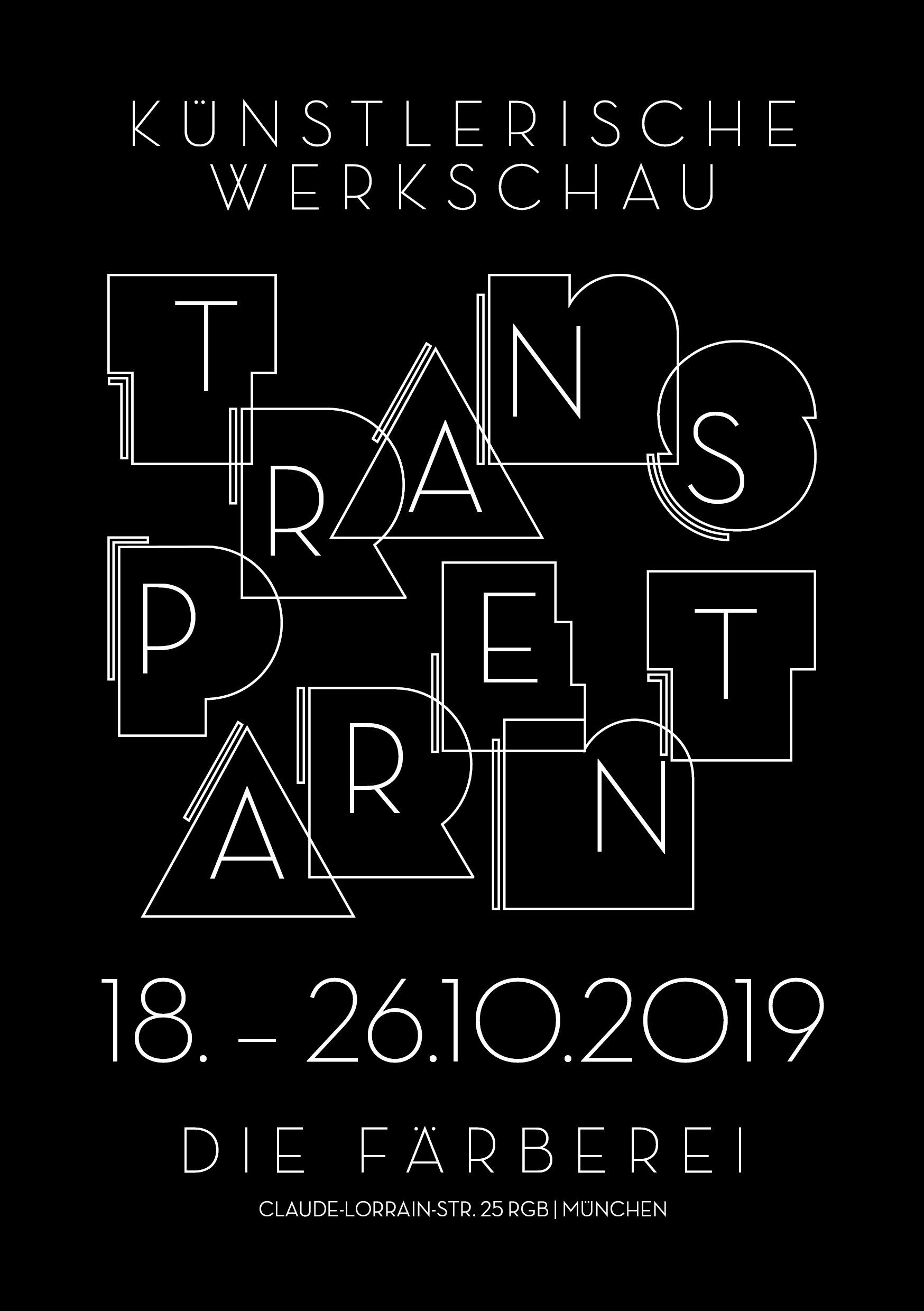Werkschau 2019 - Transparent Das Plakat zu der Werkschau 2019
