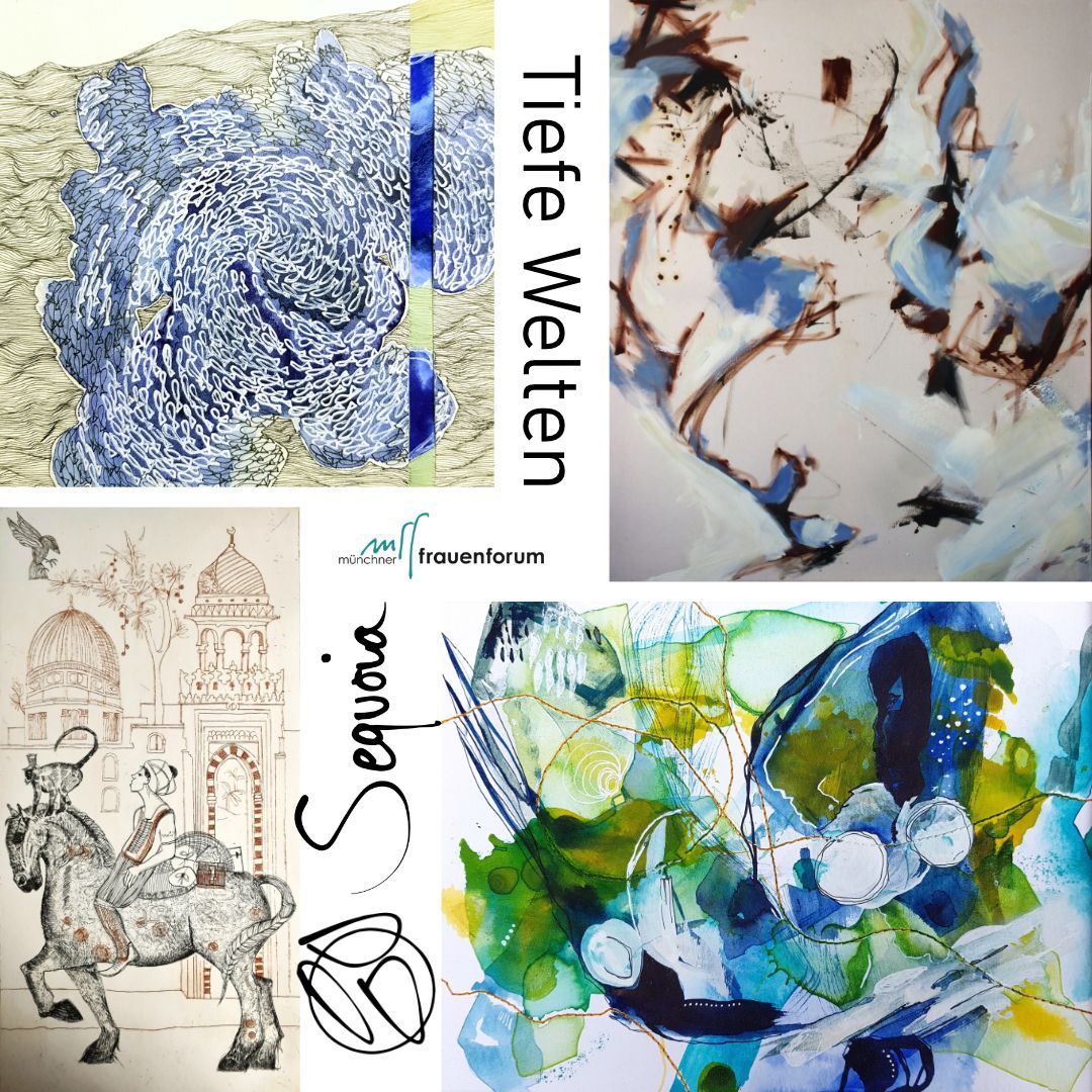 Tiefe Welten Flyer für die Ausstellung