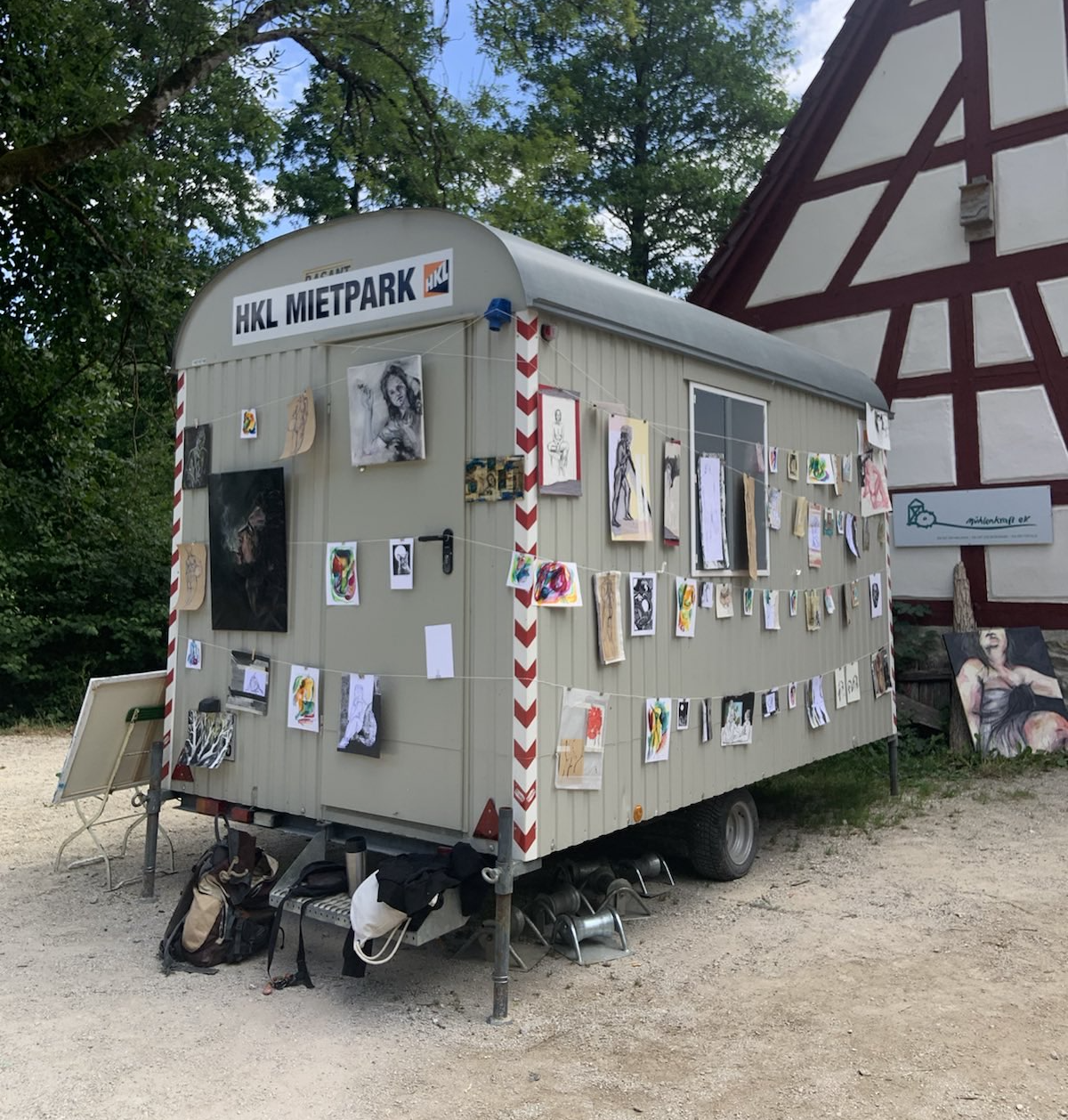 Ausstellungsauschnitt der Veranstaltung 24h Pegnitztal