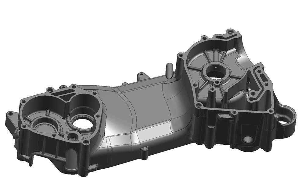 Visione di un file 3D di progetto meccanico