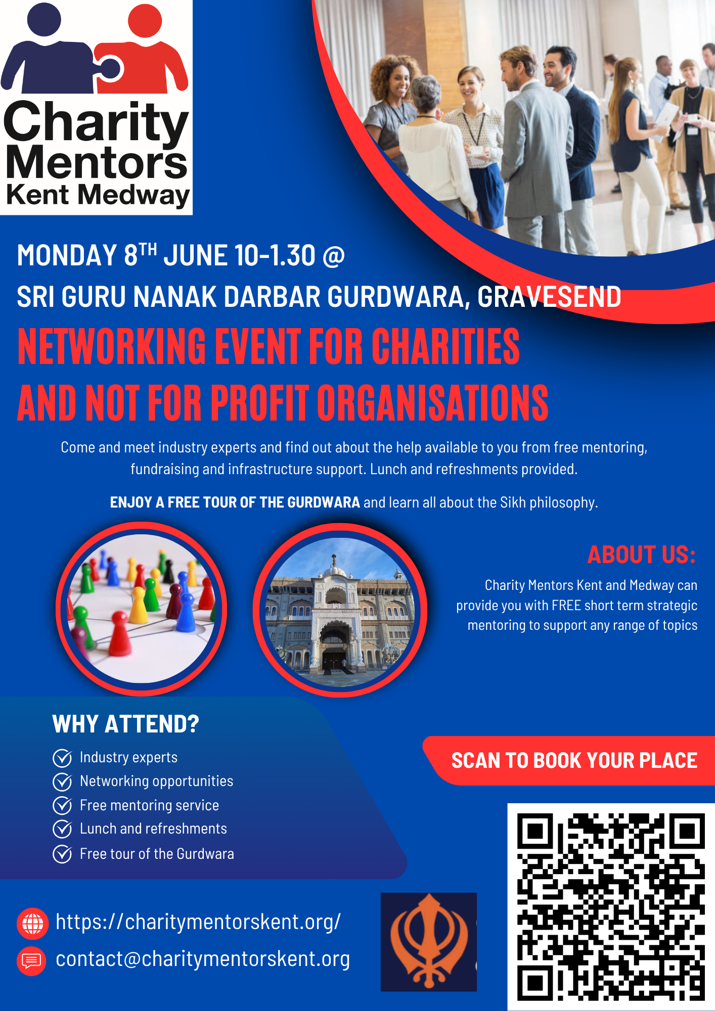 Poster for a networking event