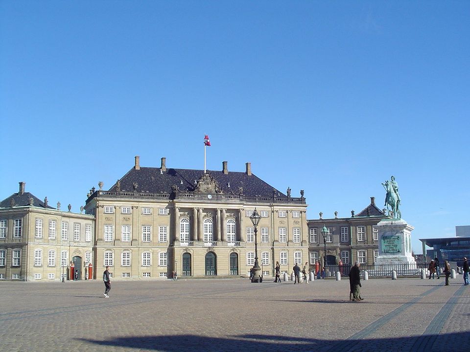Schloss Amalienborg in Kopenhagen Schloss Amalienborg in Kopenhagen