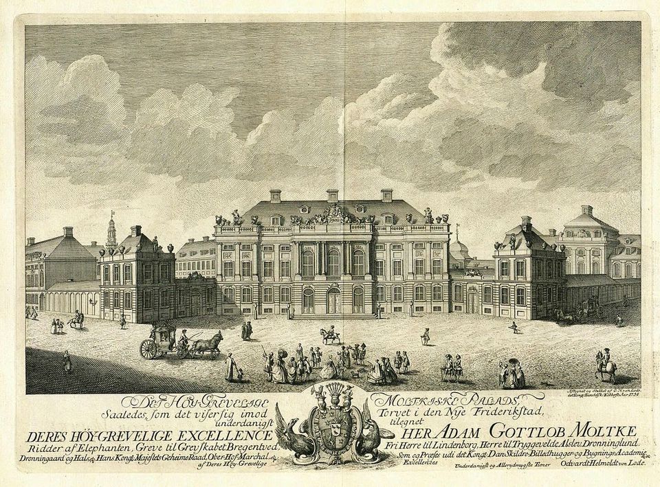Schloss Amalienborg um 1756