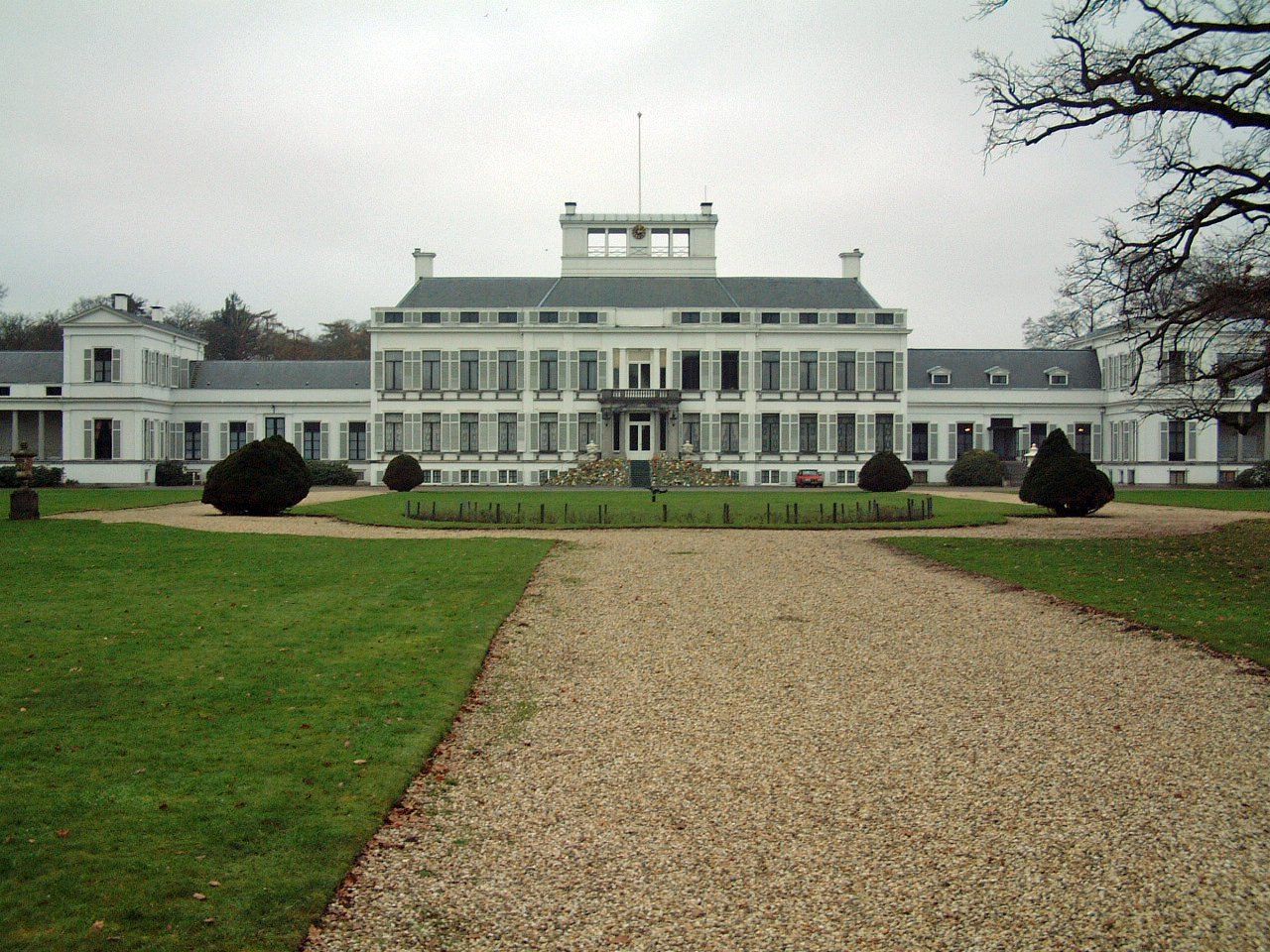 Palais Soestdijk in Baarn, Geburtsort von Prinzessin Christina der Niederlande Palais Soestdijk in Baarn, Geburtsort von Prinzessin Christina der Niederlande
