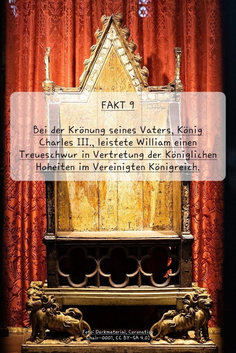 Fakt 9 zu Prinz William, Prince of Wales: William leistete bei der Krönung seines Vaters einen Treueschwur