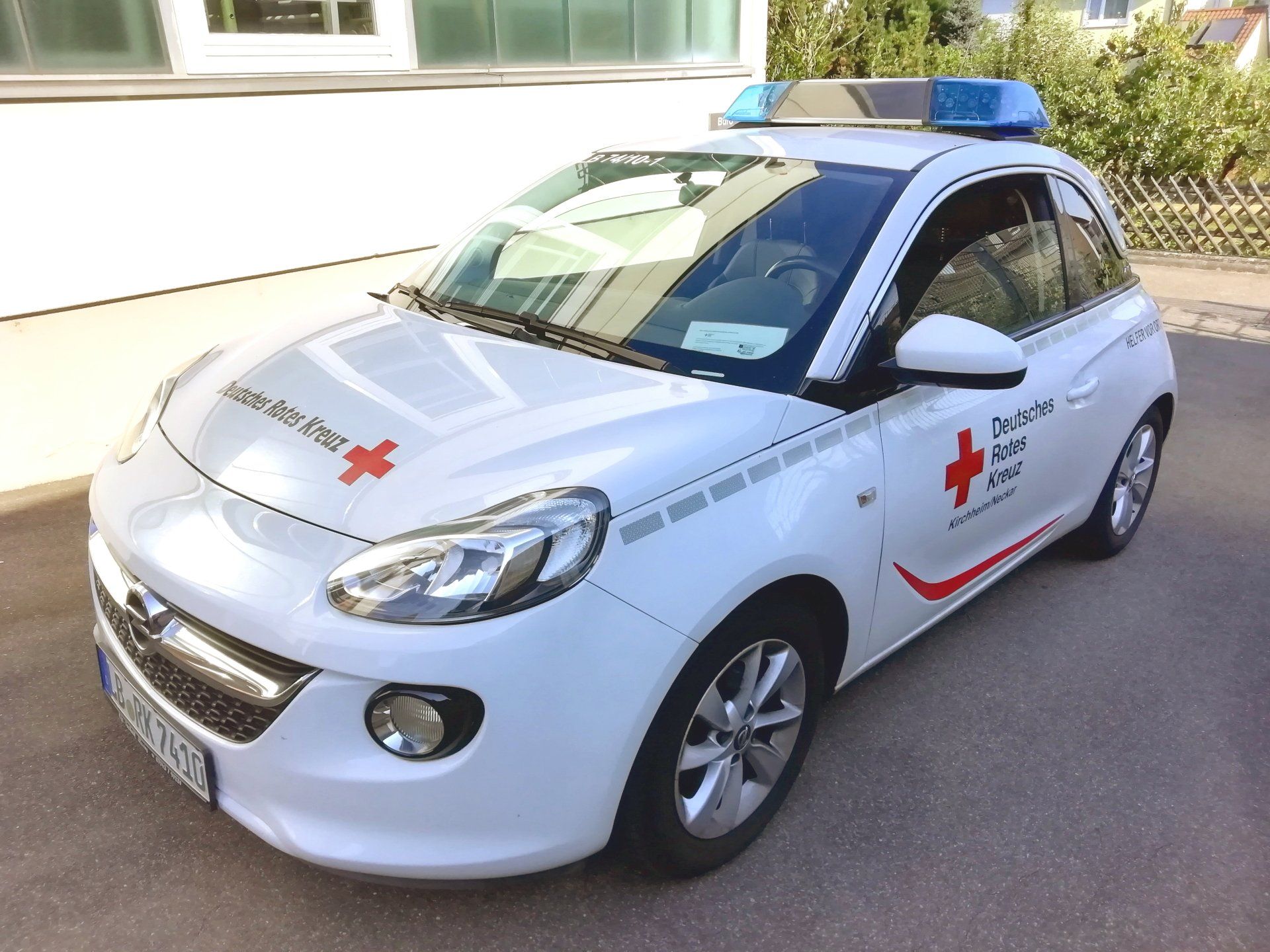 Fahrzeug für Helfer vor Ort in Kirchheim am Neckar