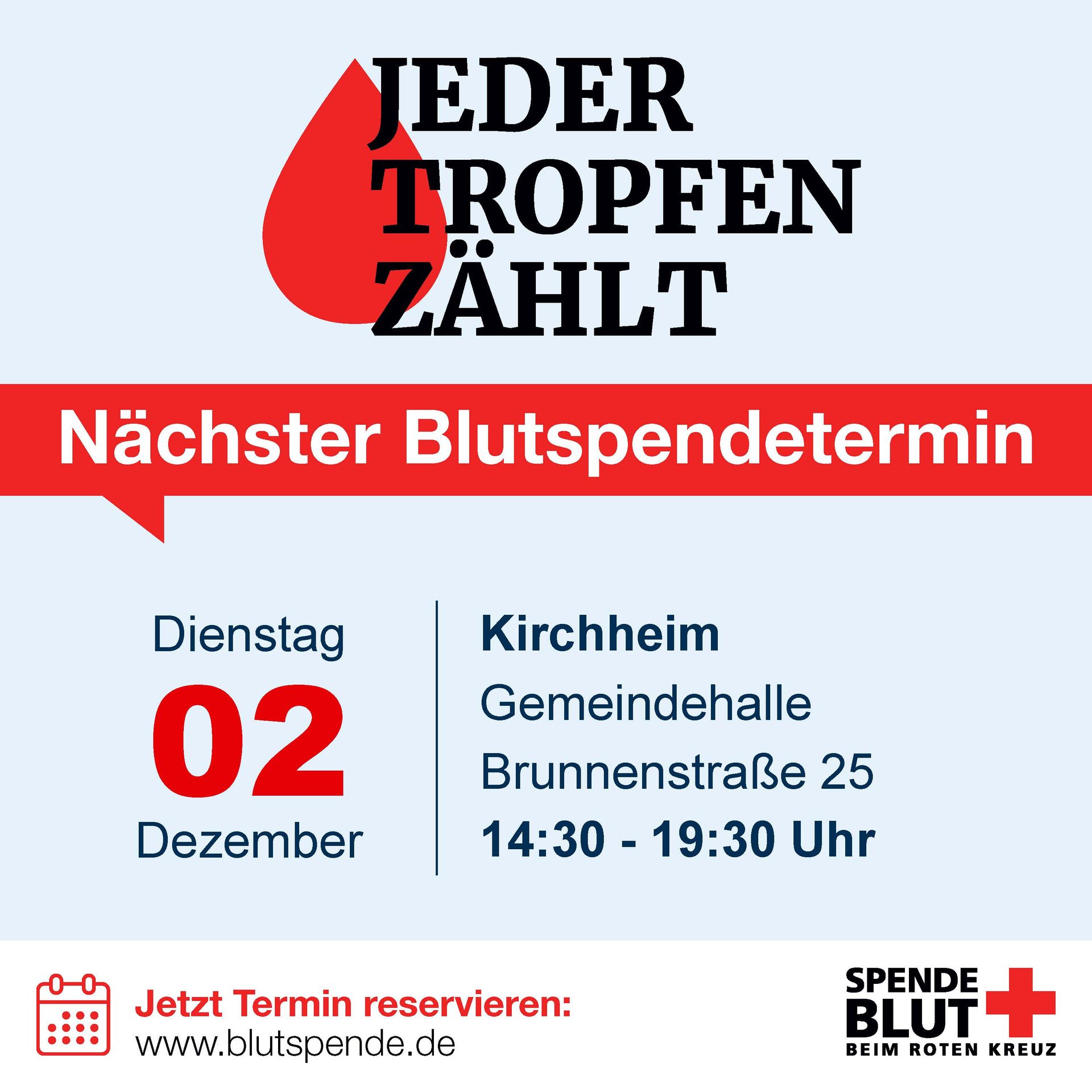 Blutspende 02. Dezember 2025
