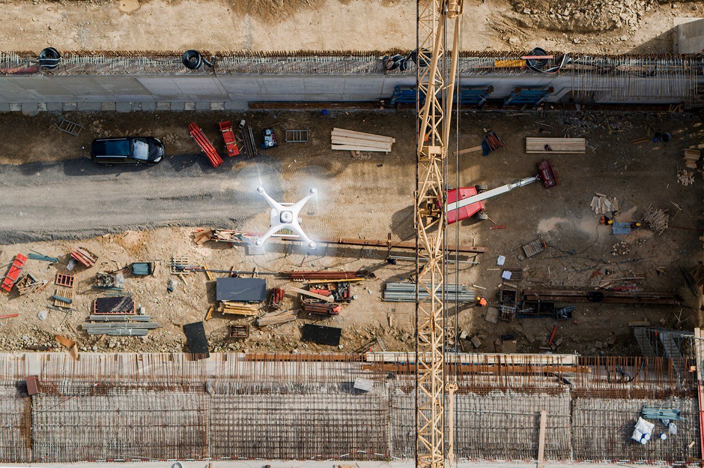 Supervisión de obra gracias a la documentacion de datos obtenidos con drones DJI