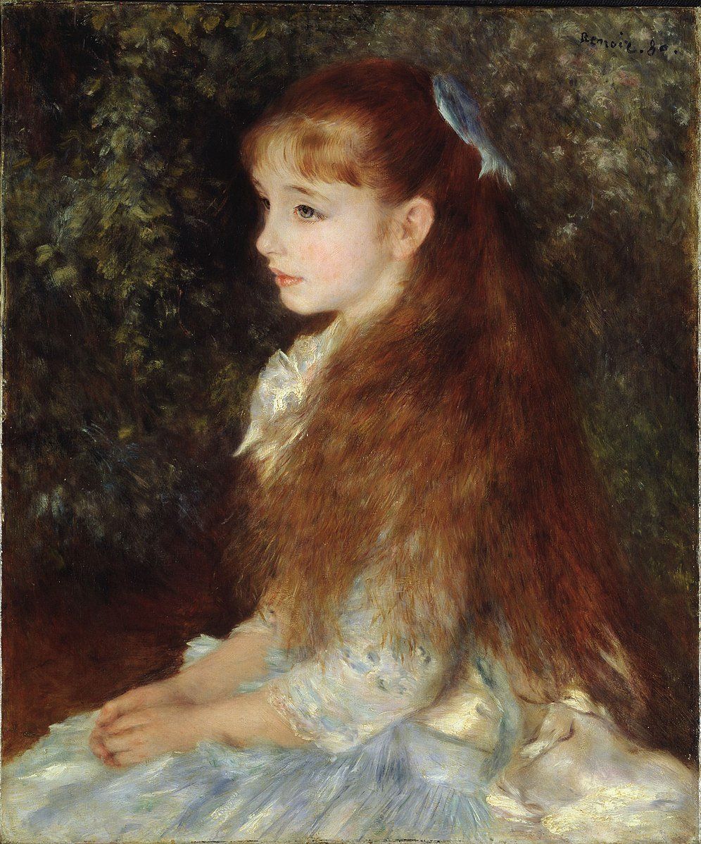 Mademoiselle Irene Pierre-Auguste Renoir via Wikimedia Commons - Amour Fou & Art Magazine