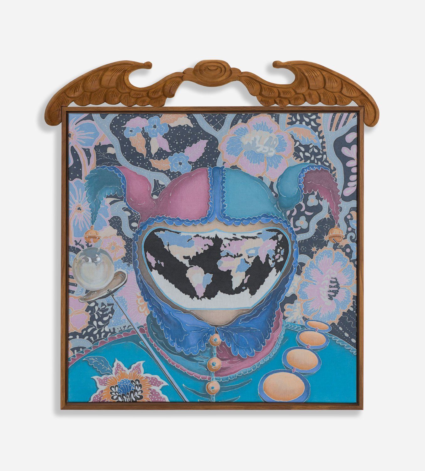 Adam de Boer-Fool-s Cap Map of the World no. 3©Ben Brown Fine Arts London Alethea Magazine