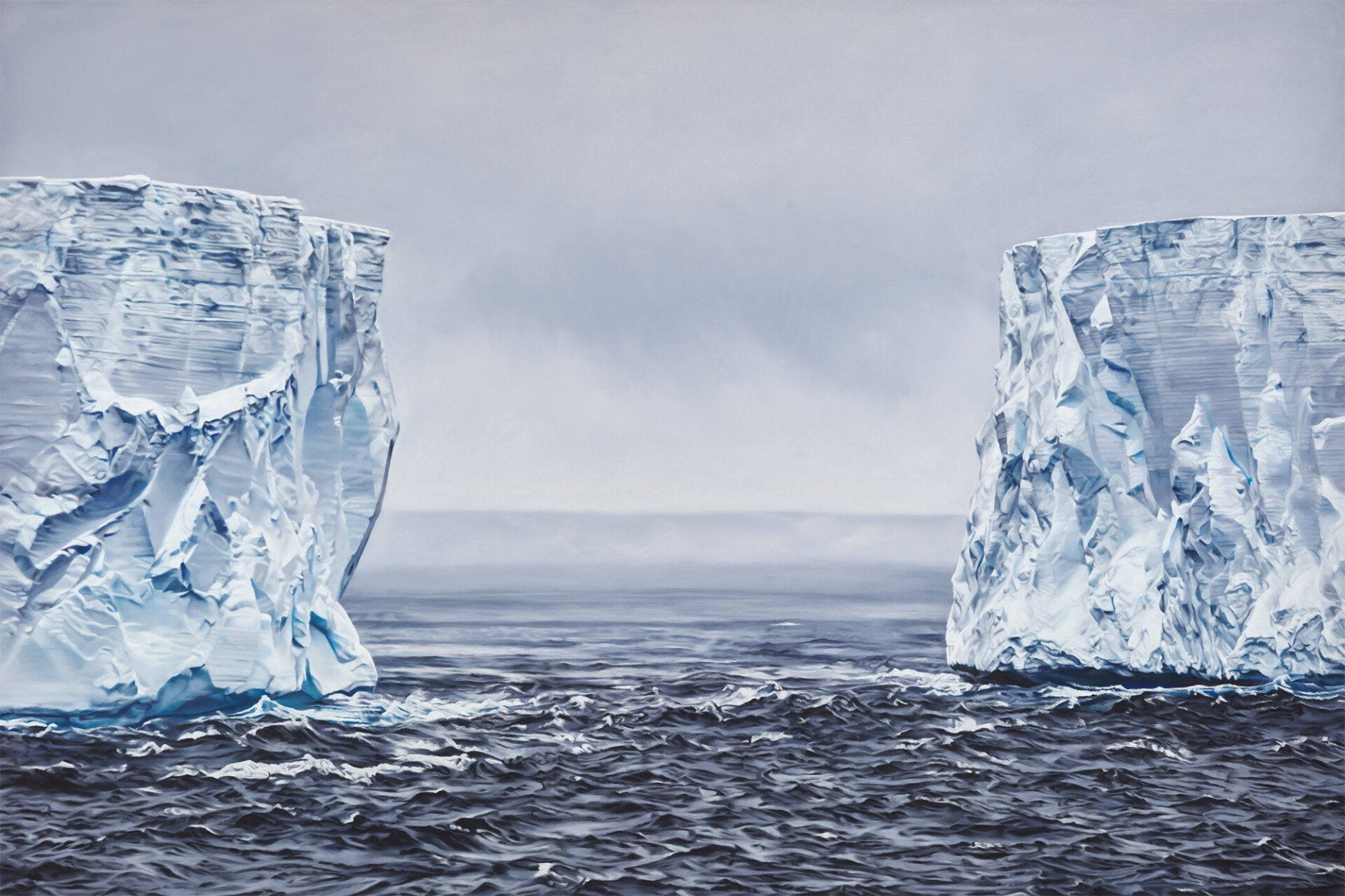 Iceberg Antarctica Courtesy Zaria Forman in Amour Fou Art Magazine