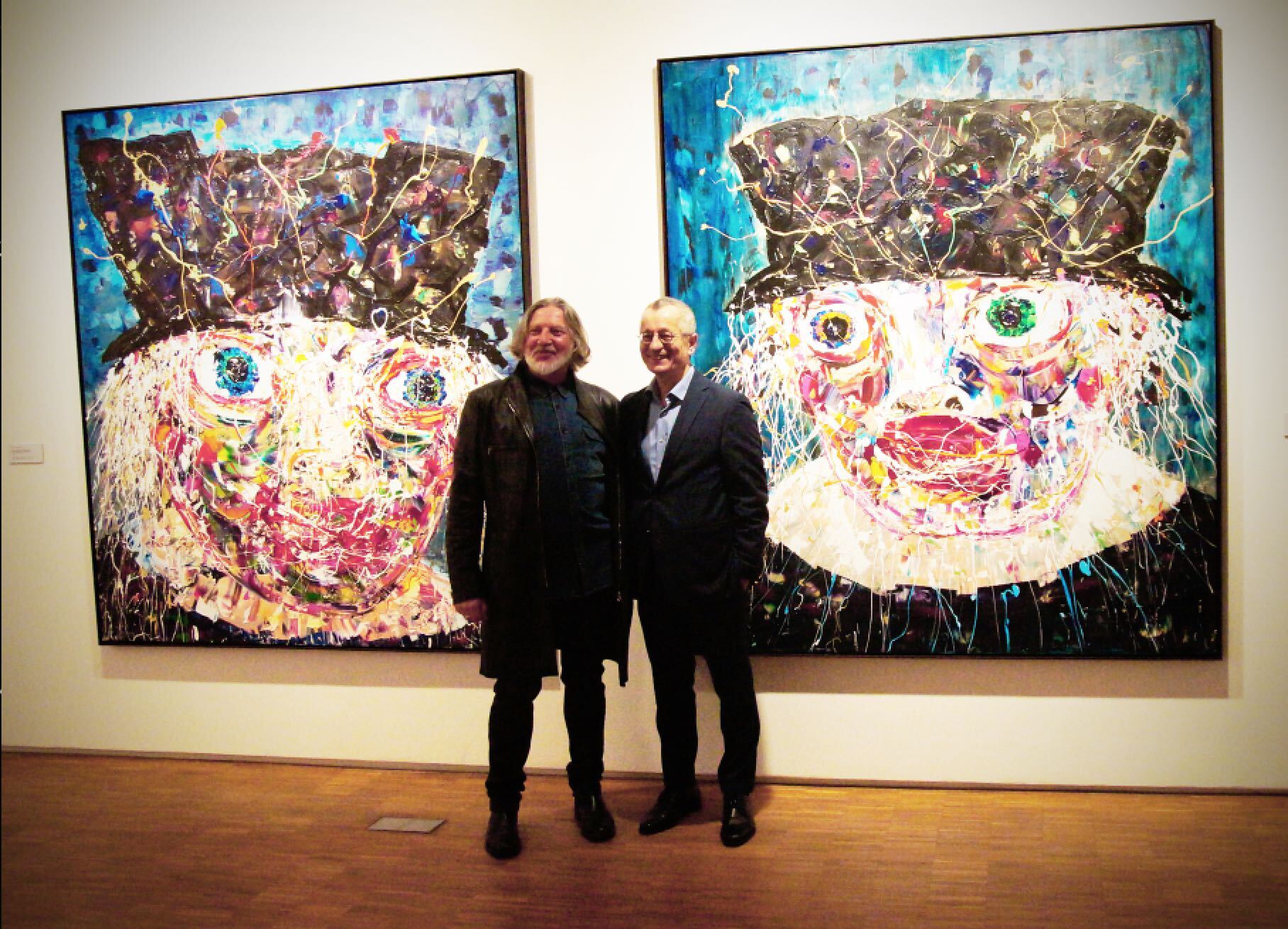 Dr. Tayfun Belgin and Edward Bekkermann at the Vernissage in Osthaus Musuem Hagen on 16. September 2022 ©AM