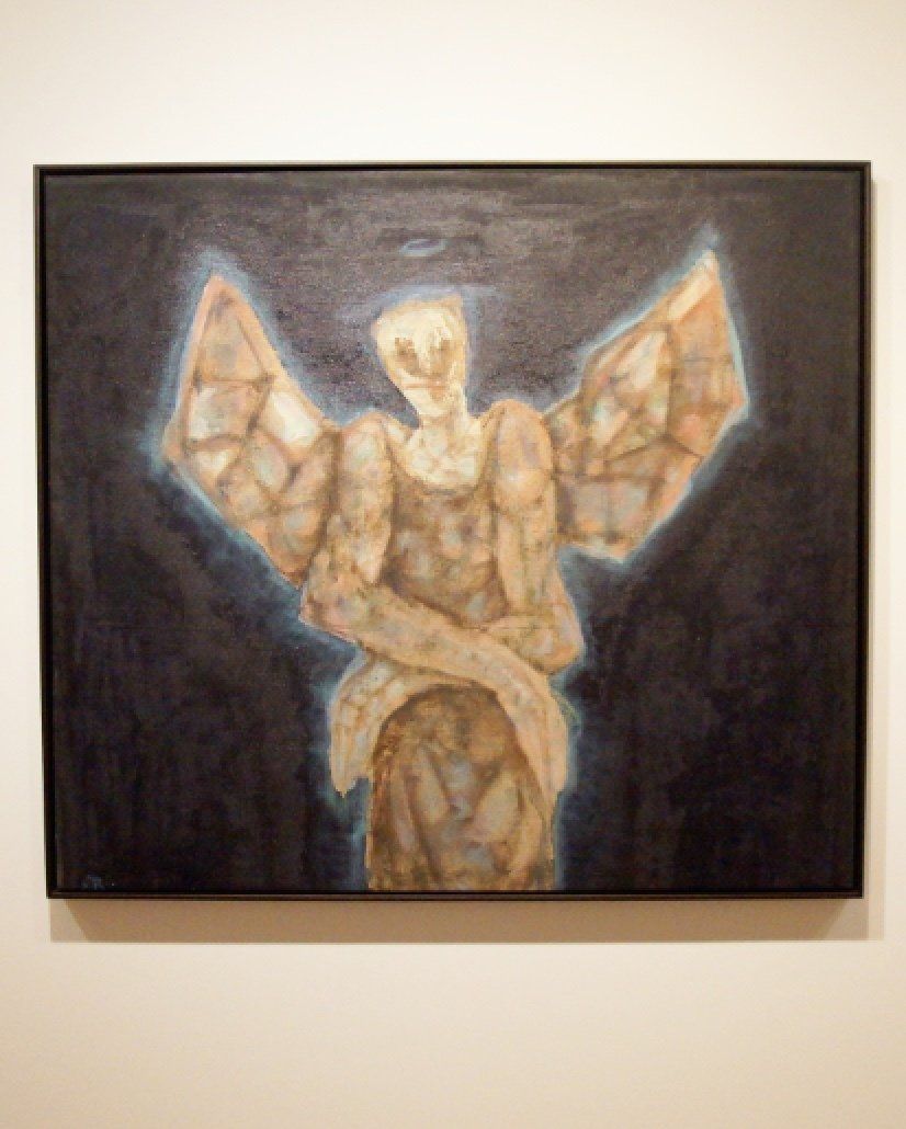 Edward Bekkerman - Guardian #1 - 1993 Acrylic, oil, charcoal on canvas ©AM