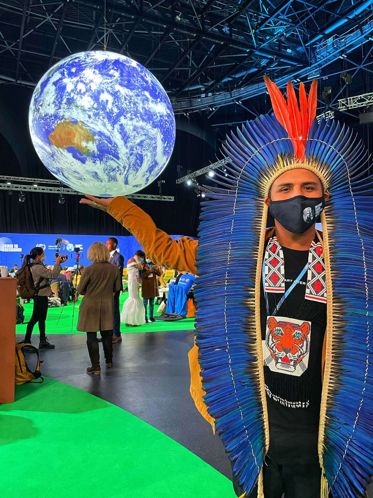 Erisvan Guajajara, coordinator and founder of the collective Mídia India - Alethea Magazine