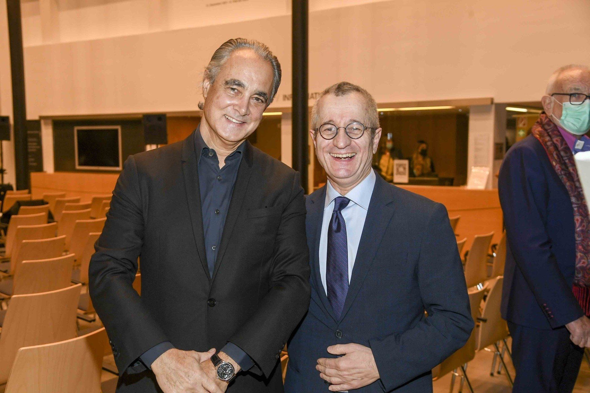 Mathias Rastorfer, Galerie Gmurzynska and Dr. Tayfun Belgin - Osthaus Museum Sylvester Stallone Vernissage Retrospektive for 75 Birthday 03.12 2021