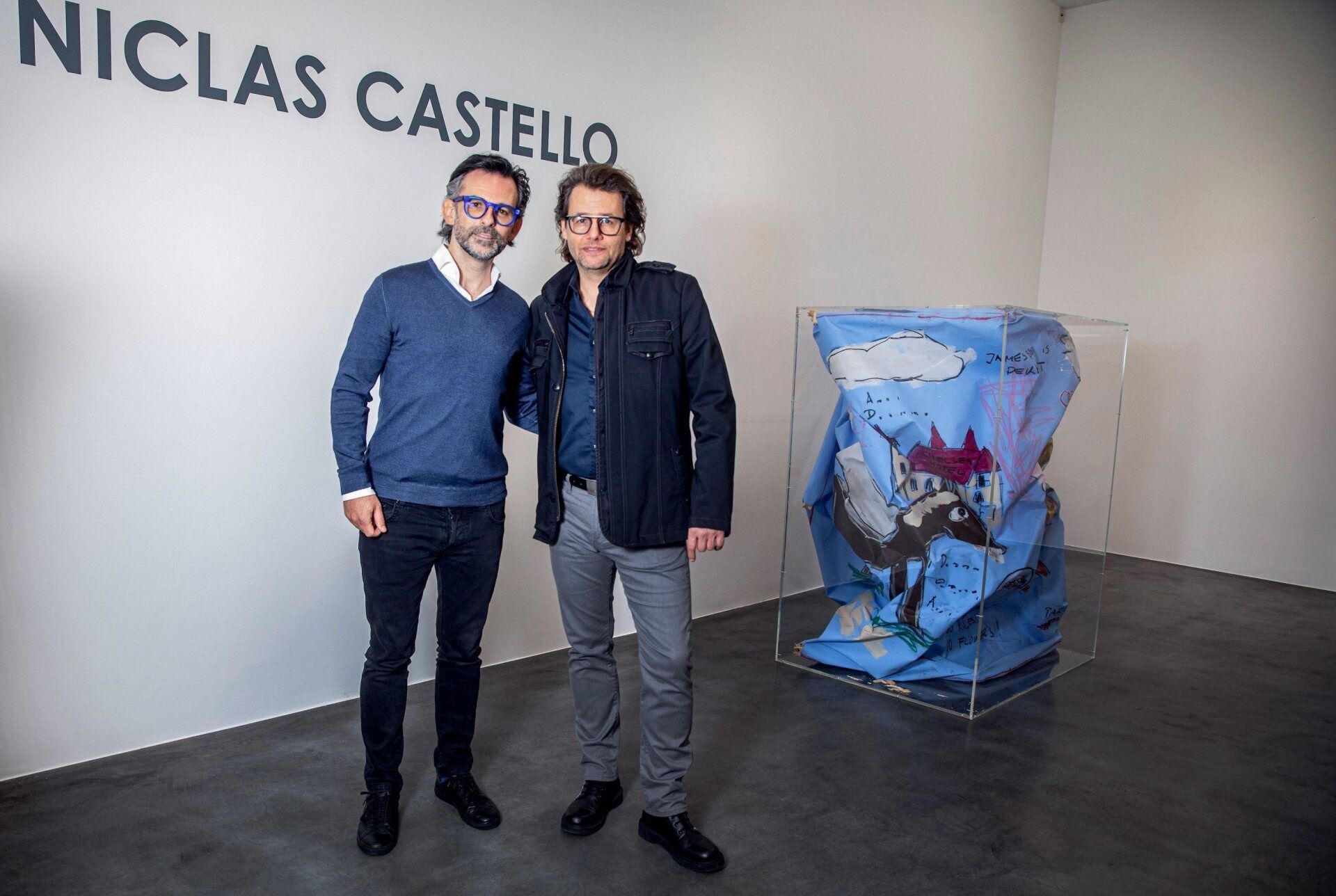 Niclas Castello and his gallerist Dirk Geuer ©Geuer&Geuer Alethea Magazine
