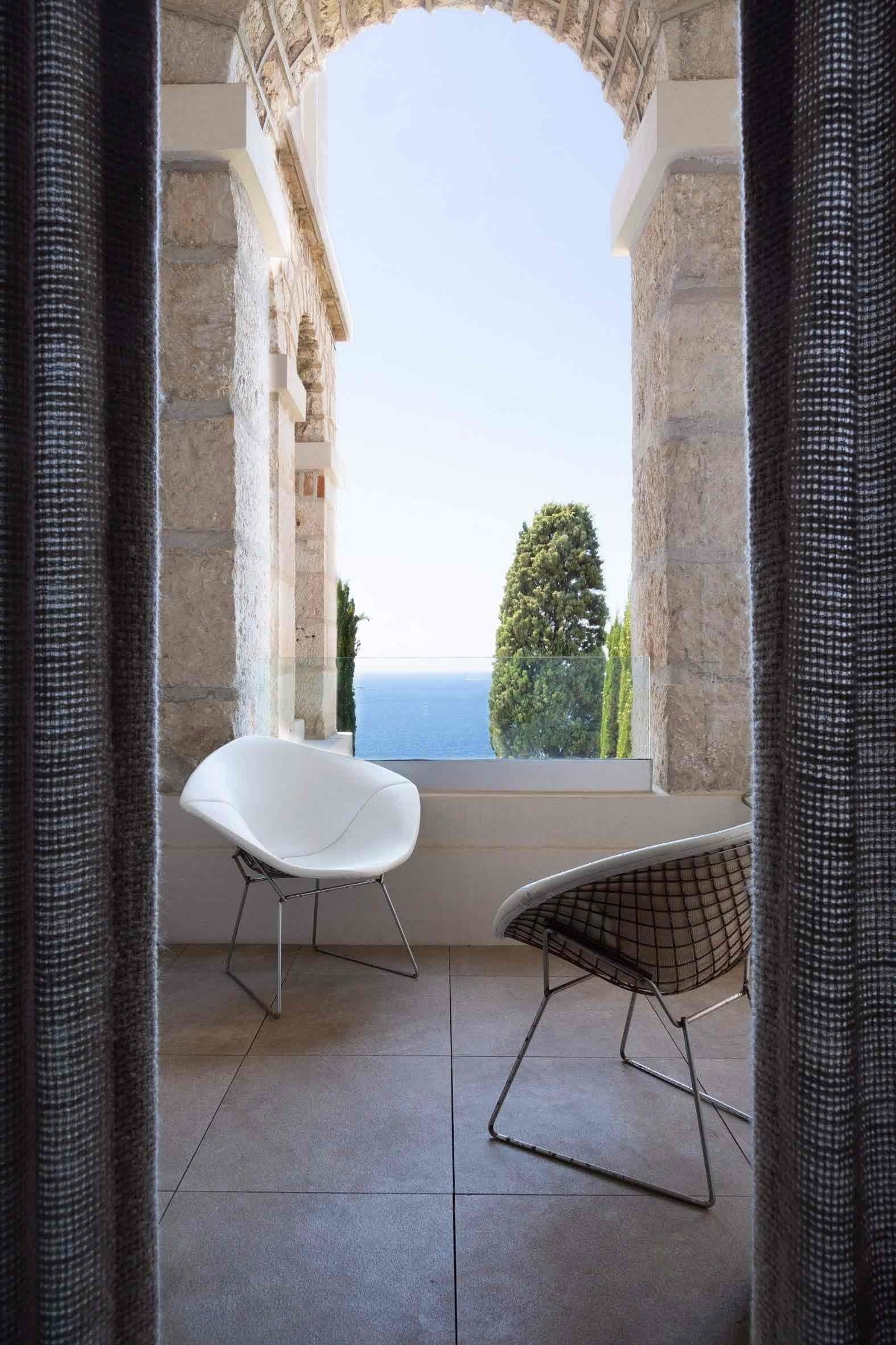 A view of the couple's Mediterranean at the Palais Maeterlinck  ©Sotheby's