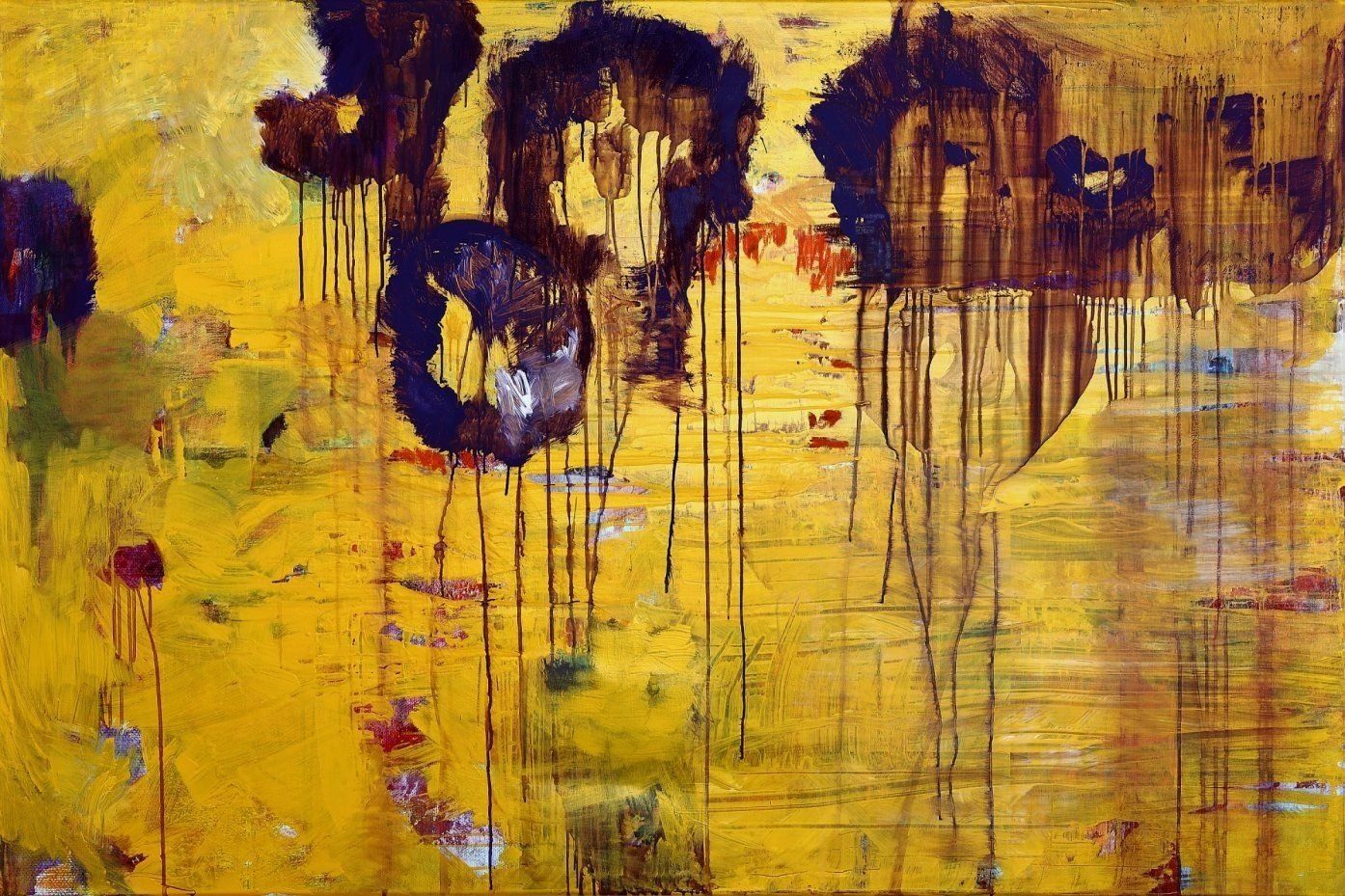 Sonja Kalb - Magic Of Flowers - Mixed media on canvas @Sonja Kalb