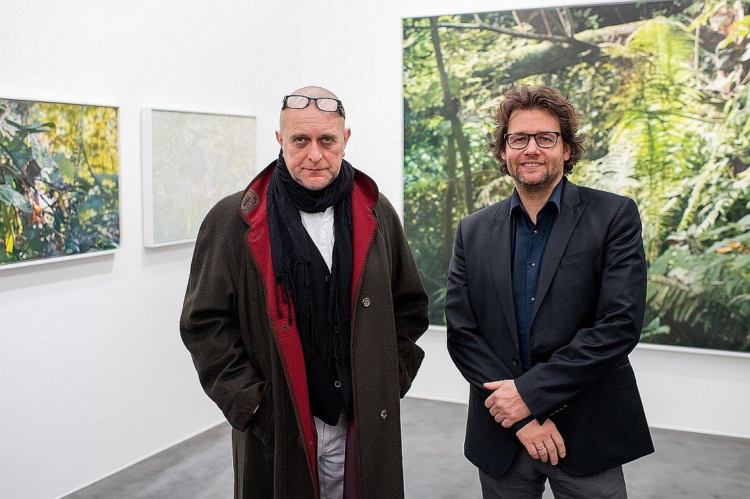 Stephan Kaluza and his galerist Dirk Geuer ©Geuer & Geuer Art