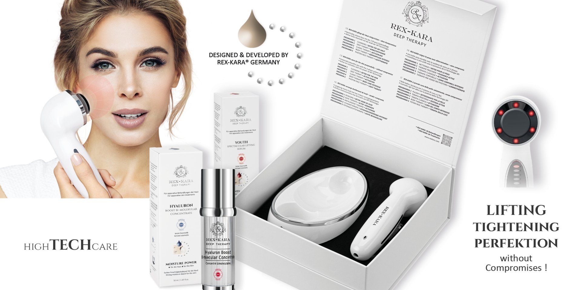 High Tech Care Behandlung rotes Licht High Tech Care Behandlung rotes Licht