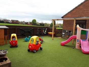 Safe and secure outdoor play area