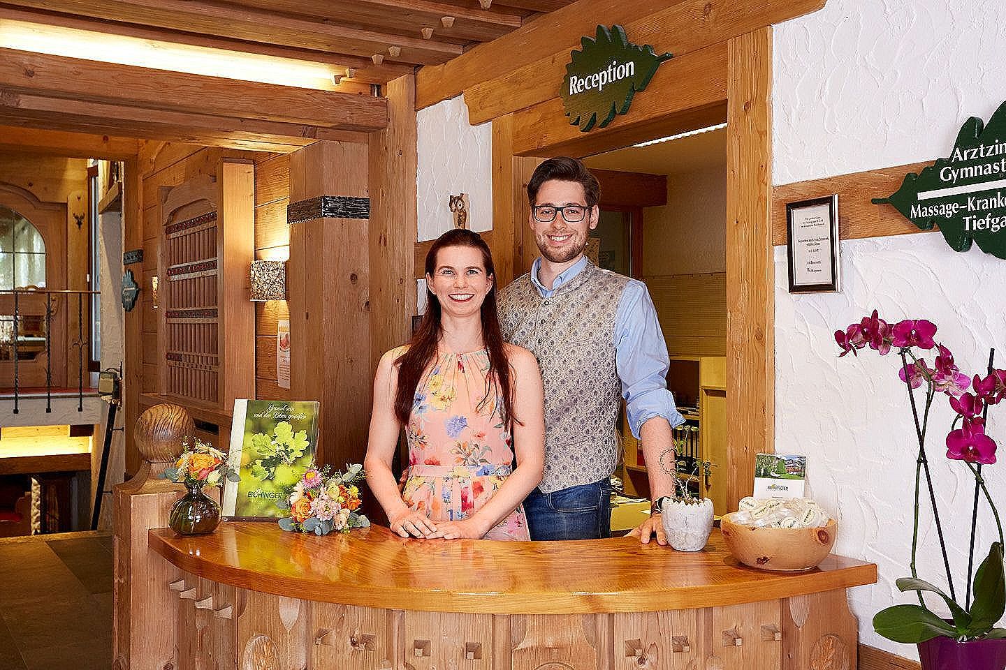 Herzlich Willkommen Der Empfang bei Familie Eichinger