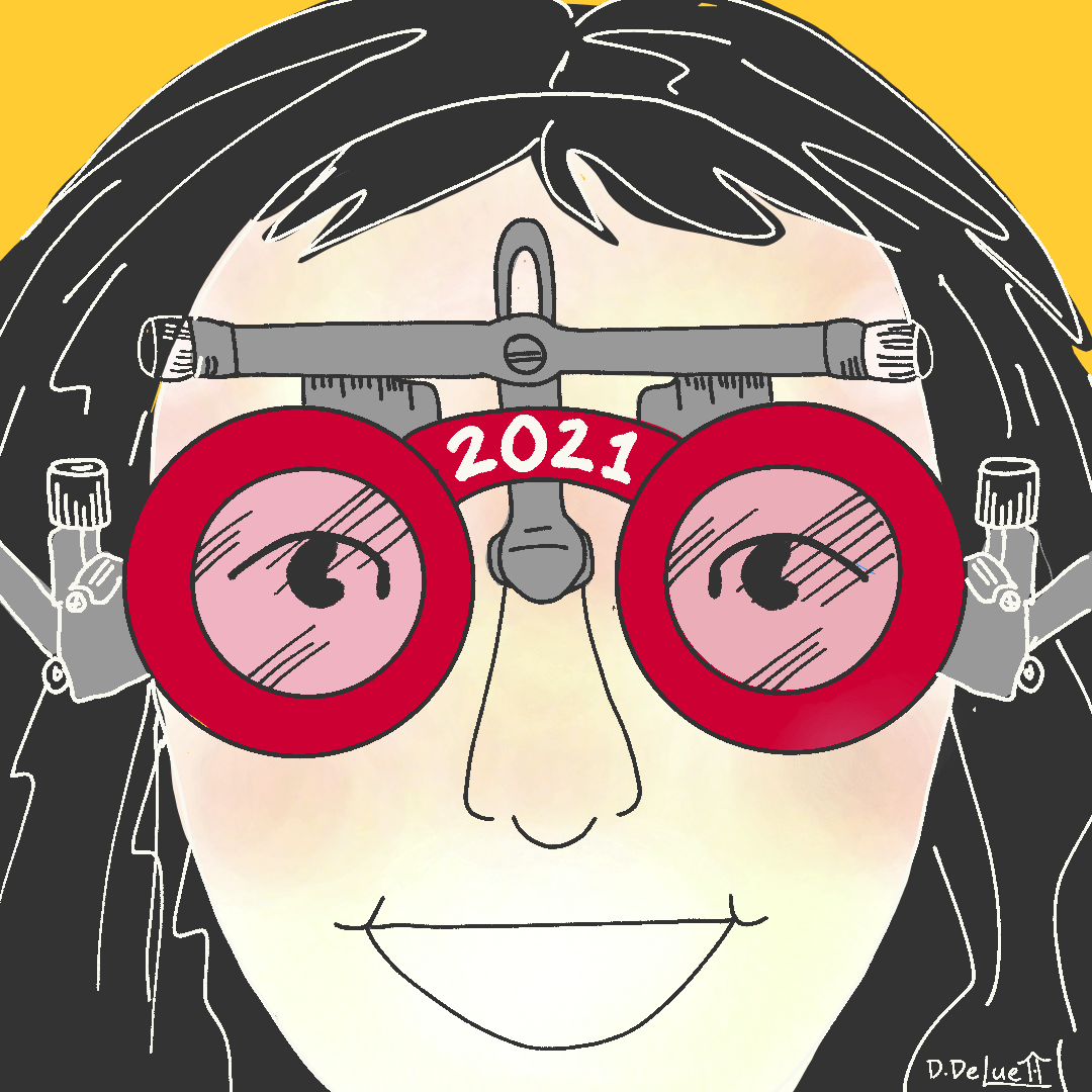 someone wearing 2021 goggles