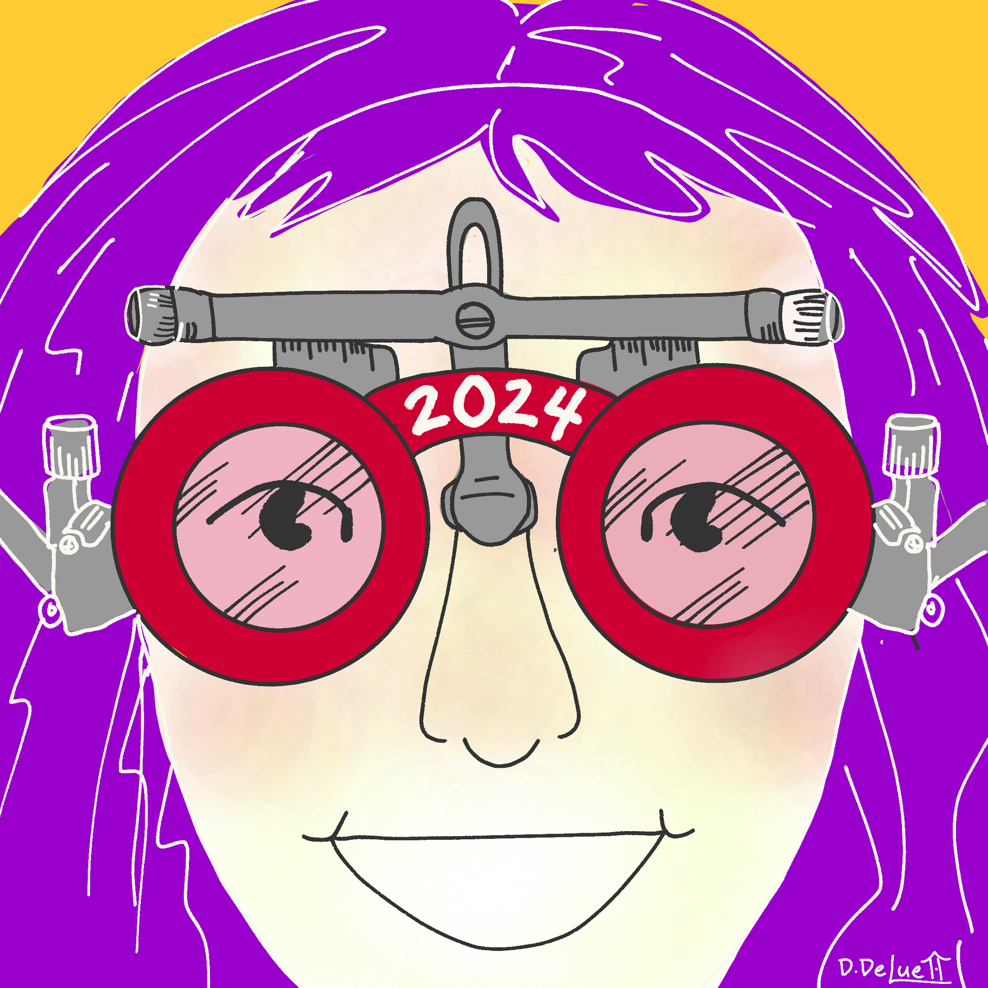 Someone wearing 2024 goggles