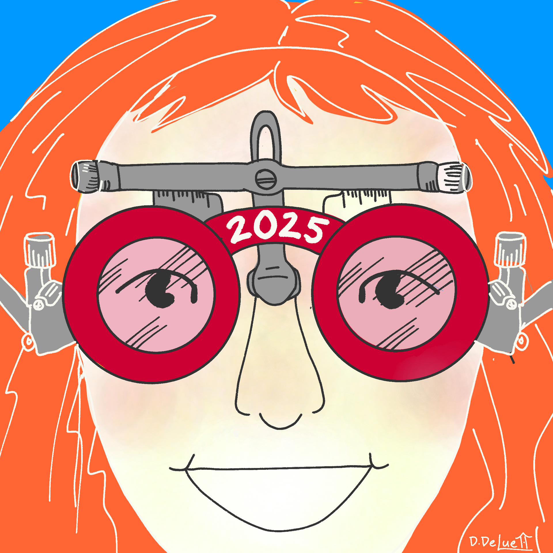 Someone wearing 2025 goggles