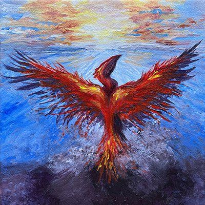 Phoenix Rising painting by Sheri Kennedy