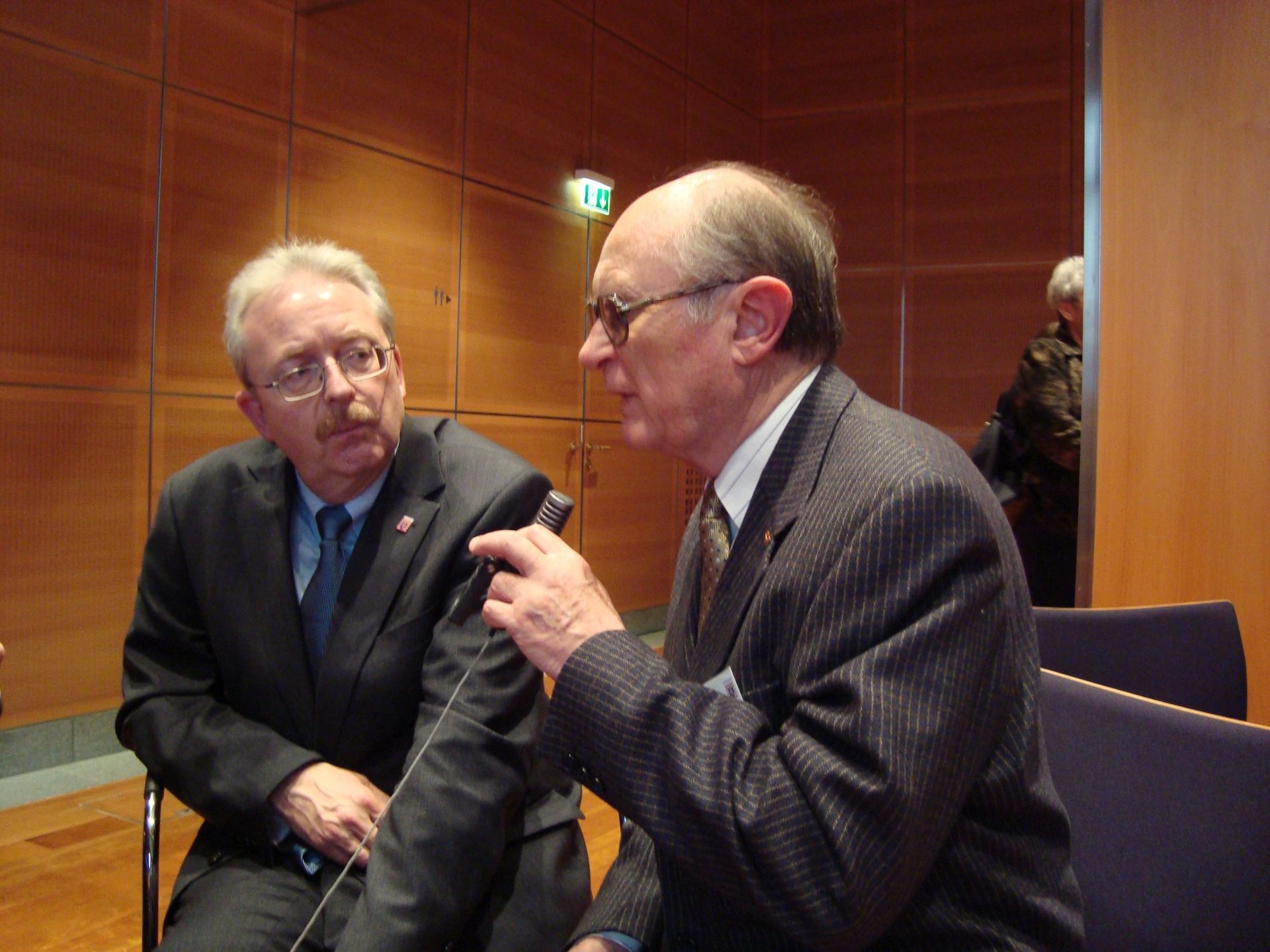 Dr. Otto Hauck beim Interview Dr. Otto Hauck beim Interview