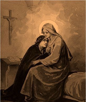 Consolée par la Vierge Marie Véronica Giuliani horizon-spirituel.com