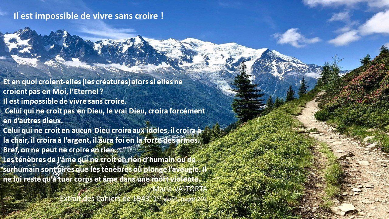 Vallée de Chamonix Vivre sans croire