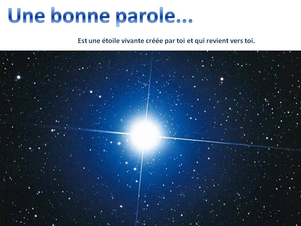 Parole d'amour étoile vivante horizon-spirituel.com