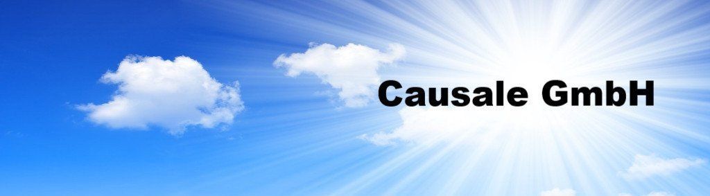 Causale GmbH Logo in Wolken Causale GmbH Logo in Wolken