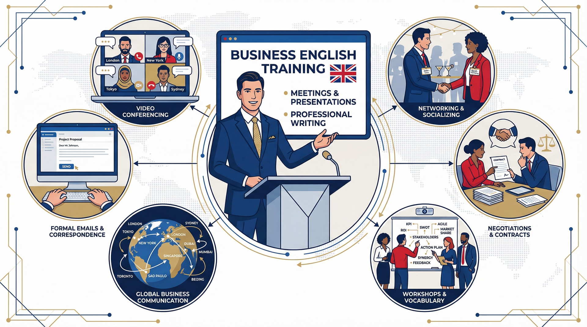 Business Englisch Sprachkurs fuer Unternehmen